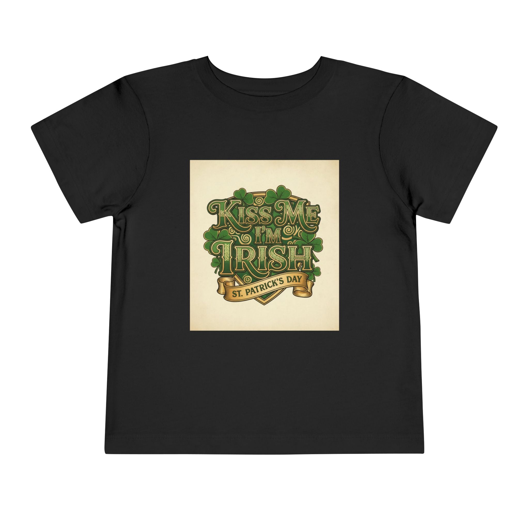 Toddler Tee — "Kiss Me I'm Irish" St. Patrick's Day Shirt
