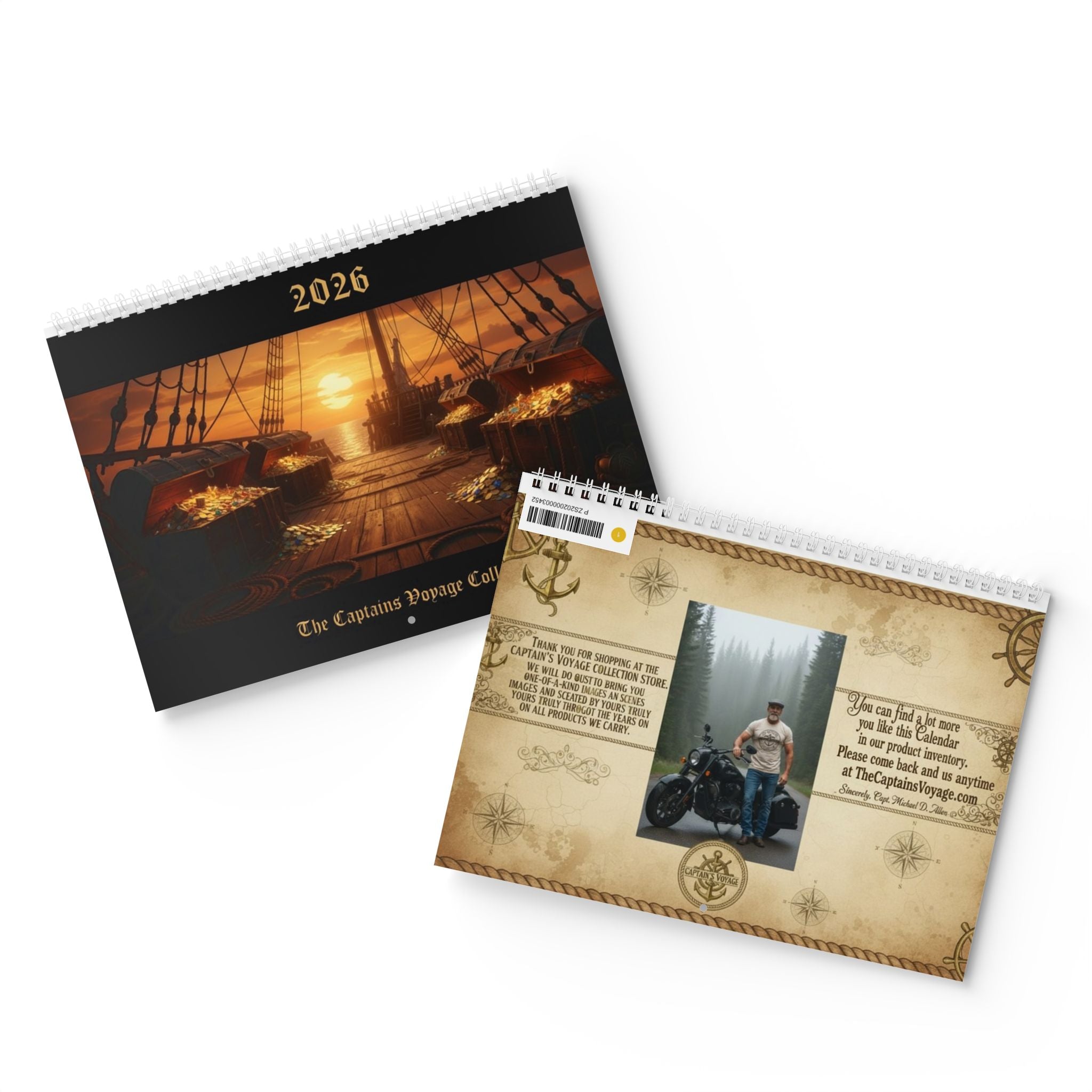 Pirate Adventure 2026 Wall Calendar — Vintage Sailing & Swashbucklers