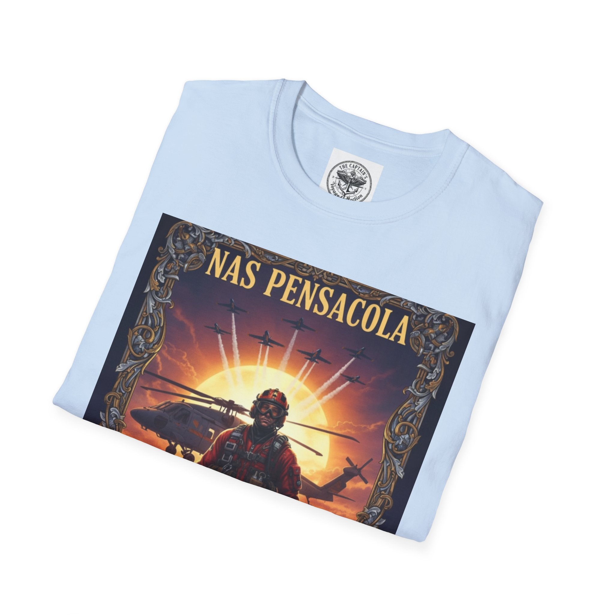 Copy of NAS Pensacola Rescue Crew T-Shirt — Navy SAR Helicopter Search & Rescue Tee