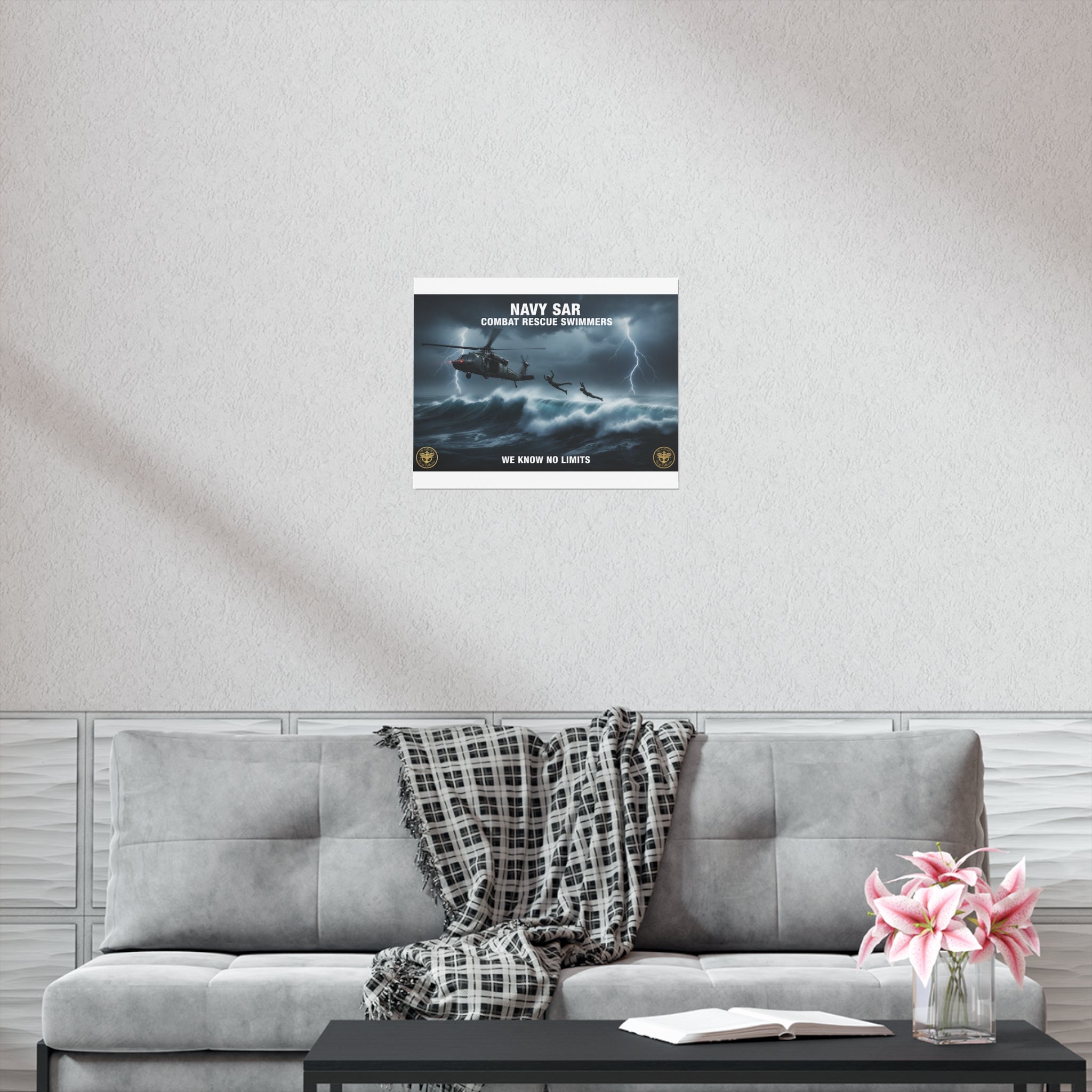 Navy SAR Combat Rescue Swimmers Poster – 'We Know No Limits'