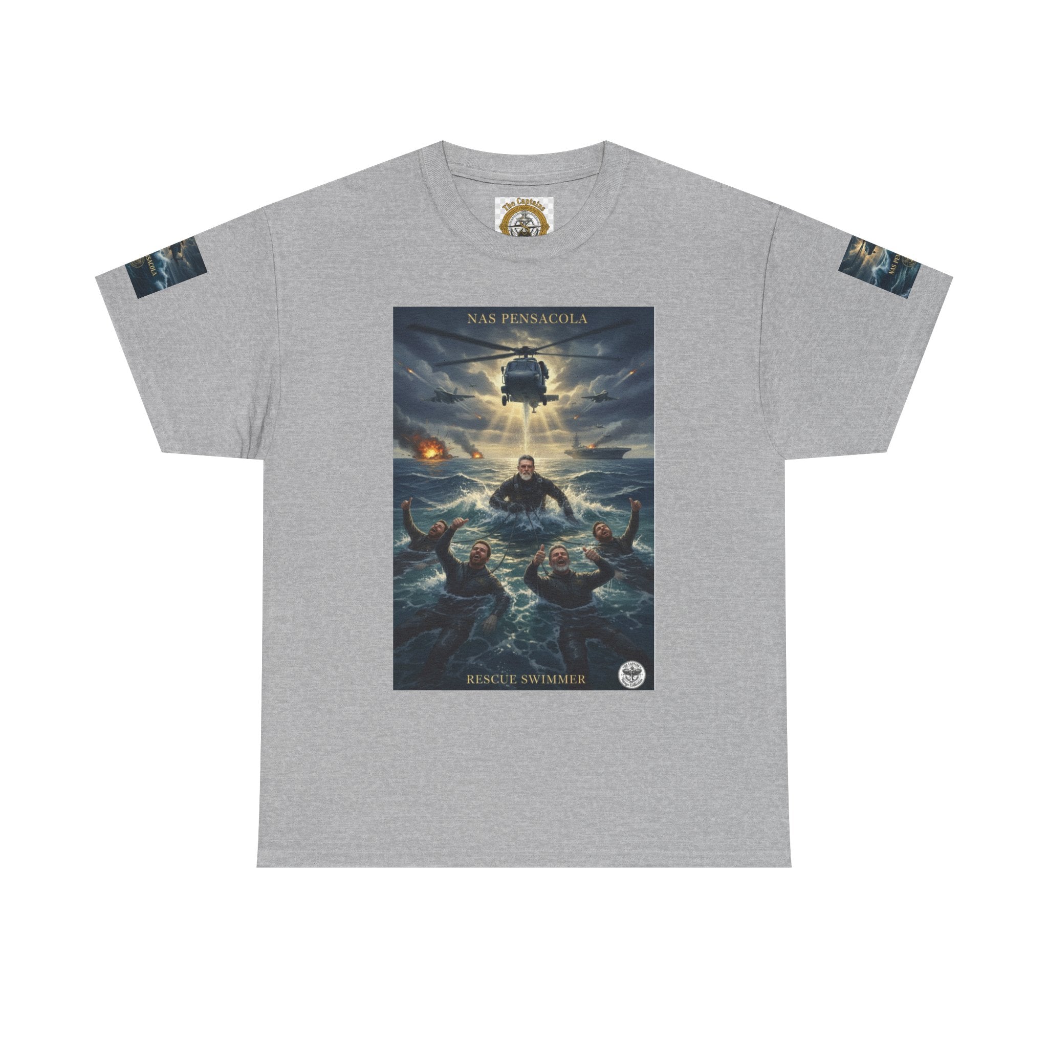 Rescue Mission Tee — Military Helicopter Search & Rescue Graphic T-Shirt
