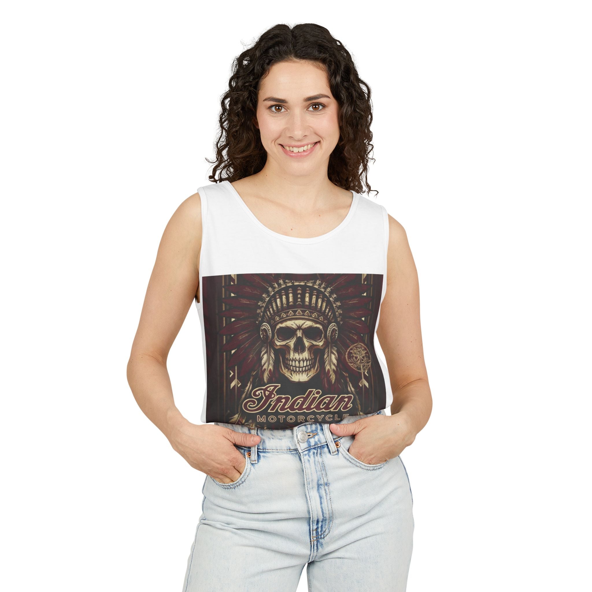 Skull Chief Tank Top — Indian Motorcycle Graphic Tank