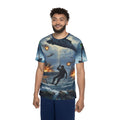 Military Rescue Scene All-Over Print Sports Jersey — Helicopter Sea Rescue Graphic Tee