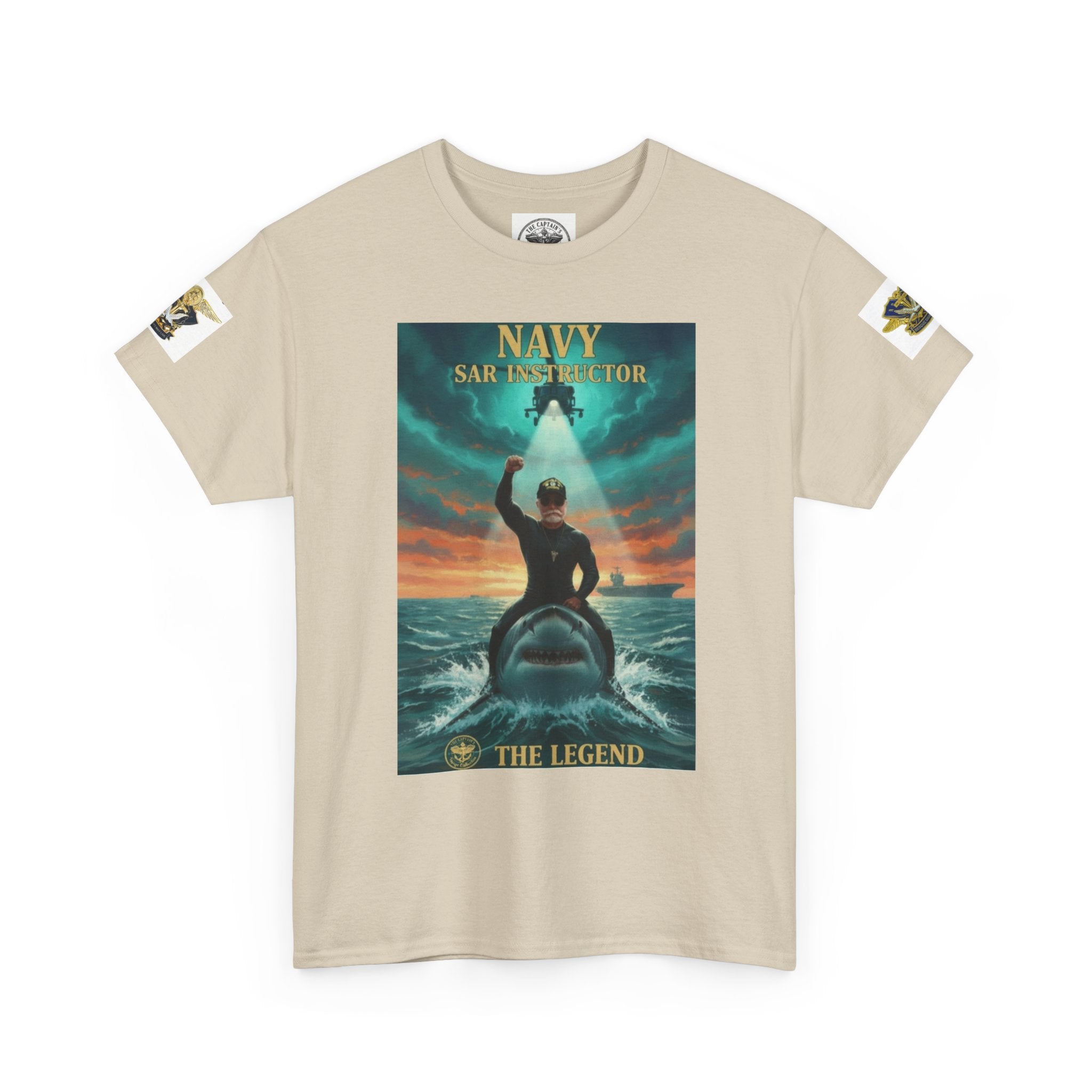 Navy SAR Helicopter Rescue Tee — "The Legend" Search & Rescue Tribute
