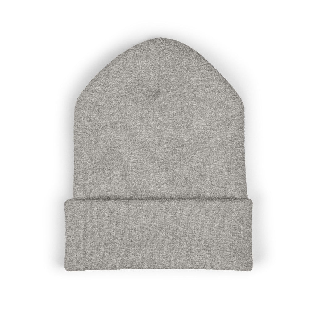 Retro Cassette Embroidered Beanie — Vintage Music Knit Hat