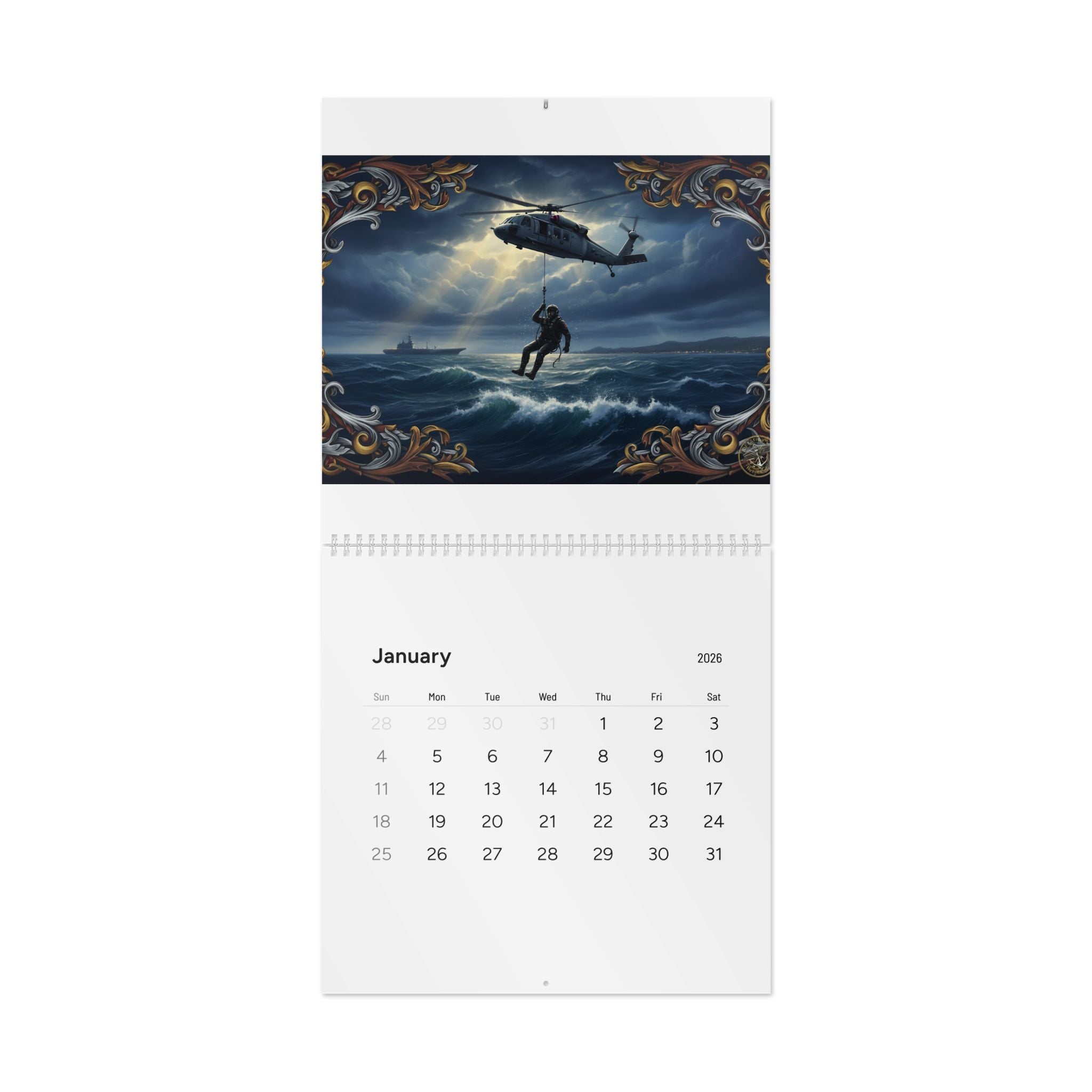 Rescue Heroes 2026 Wall Calendar