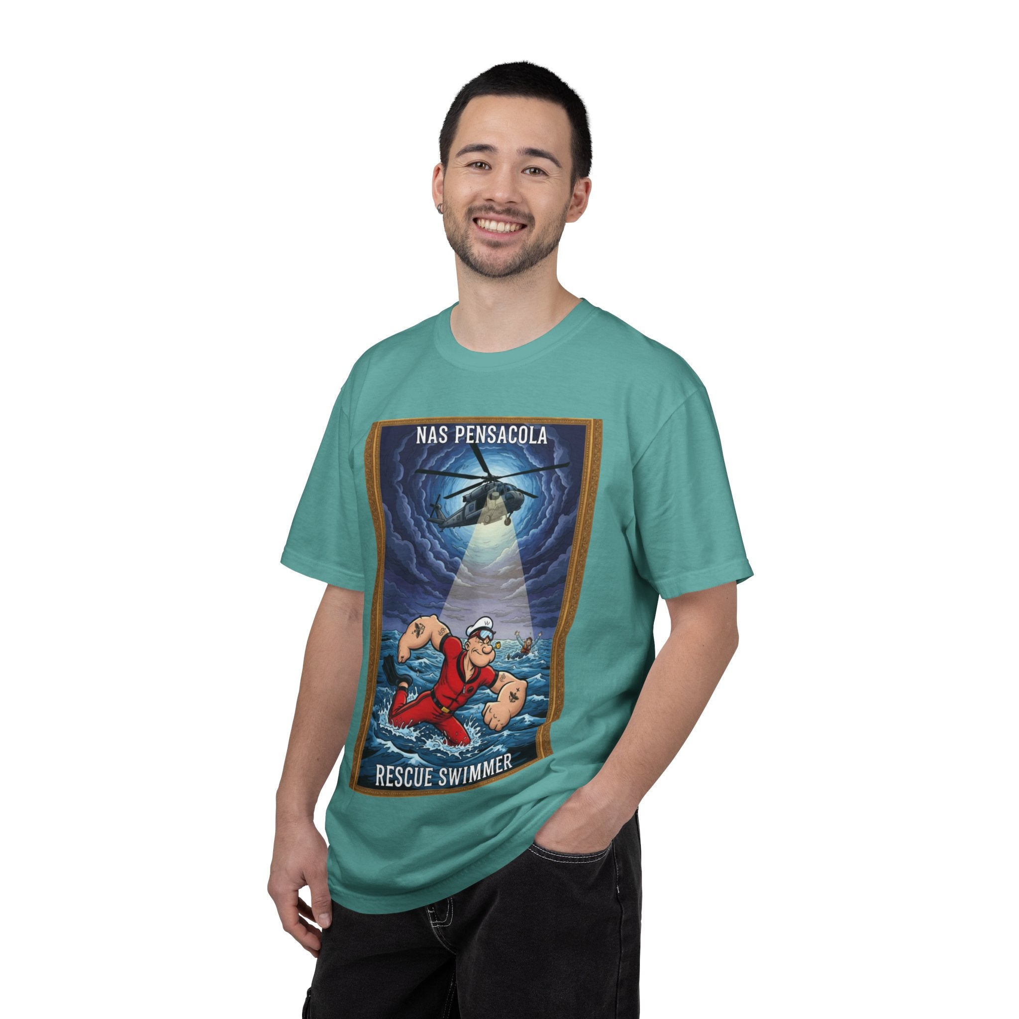 Rescue Swimmer T-Shirt — NAS Pensacola Helicopter Rescue Graphic Tee