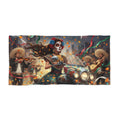 Day of the Dead Sugar Skull Rider Beach Towel