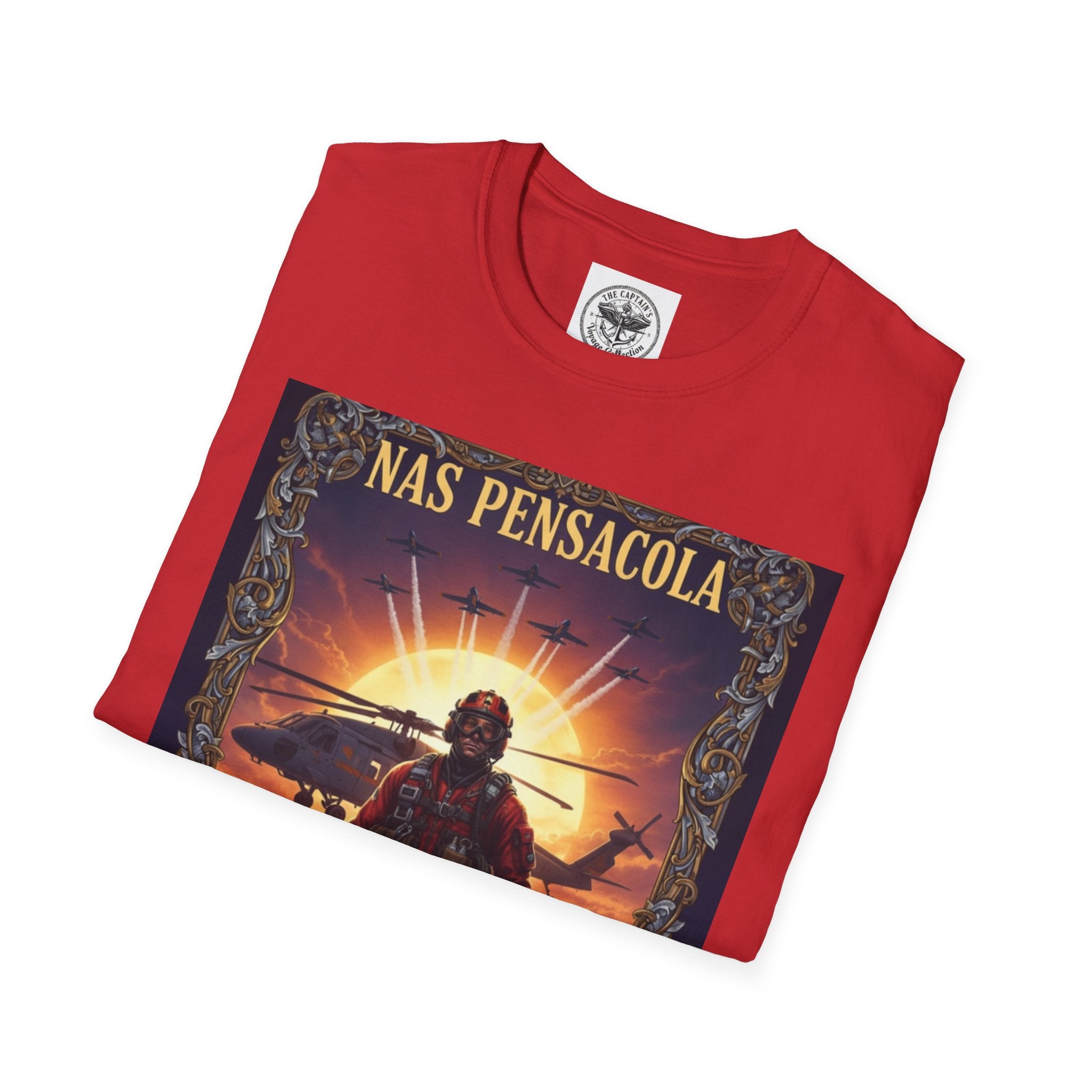 NAS Pensacola Rescue Crew T-Shirt — Navy SAR Helicopter Search & Rescue Tee