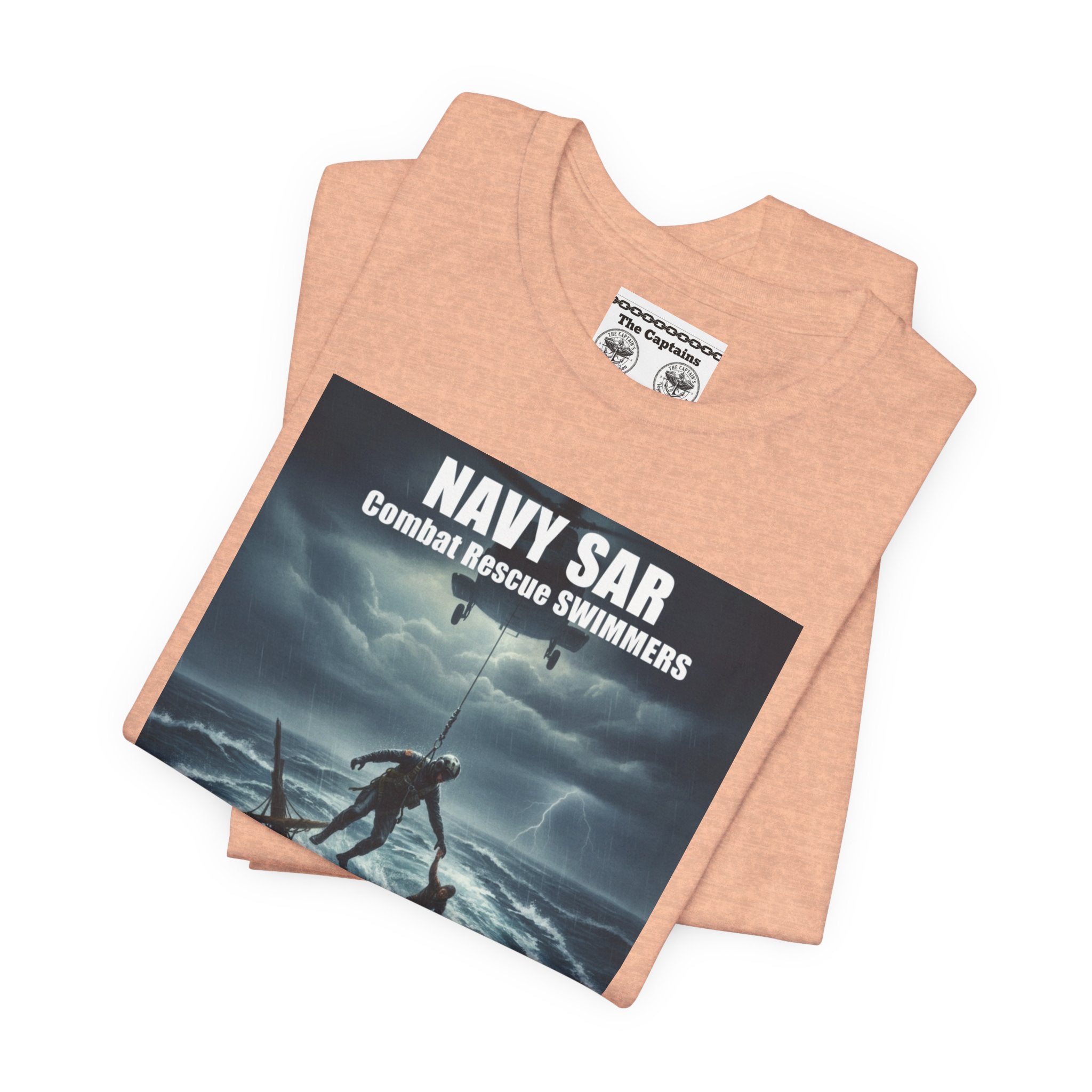 Navy SAR Combat Rescue Swimmers T-Shirt — "We Know No Limits"