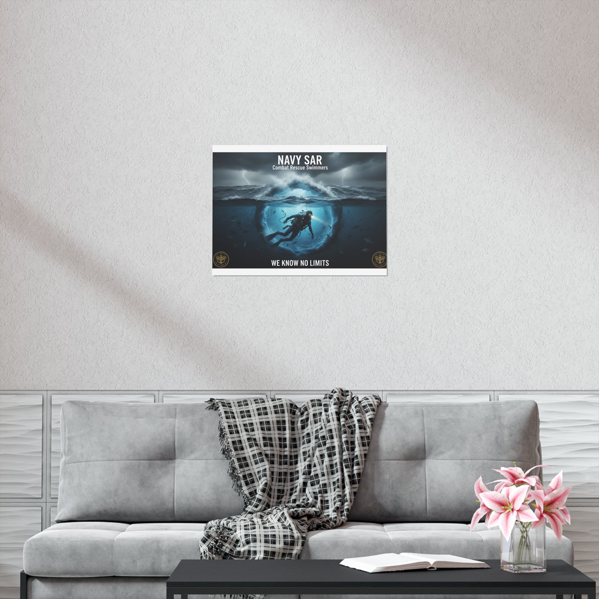 Navy SAR Combat Rescue Swimmers Poster – "We Know No Limits"