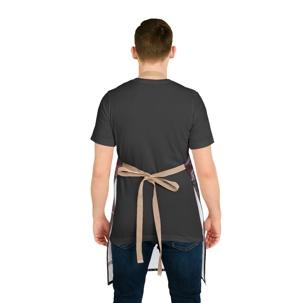 Biker Sunset Apron — Vintage Motorcycle Diner Print