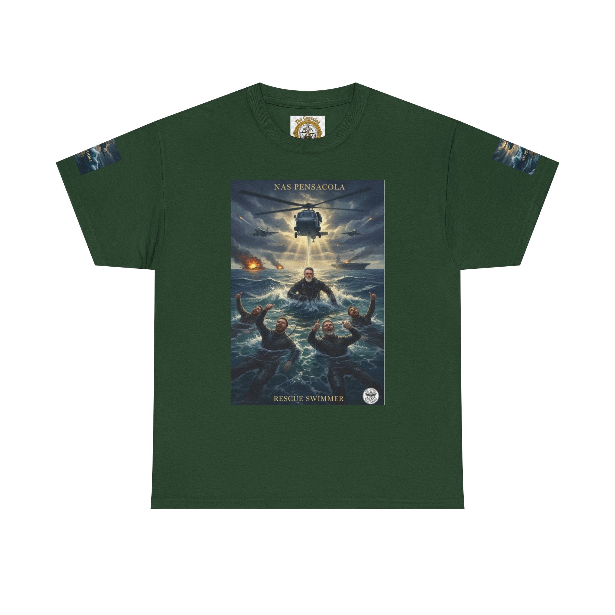 Rescue Mission Tee — Military Helicopter Search & Rescue Graphic T-Shirt
