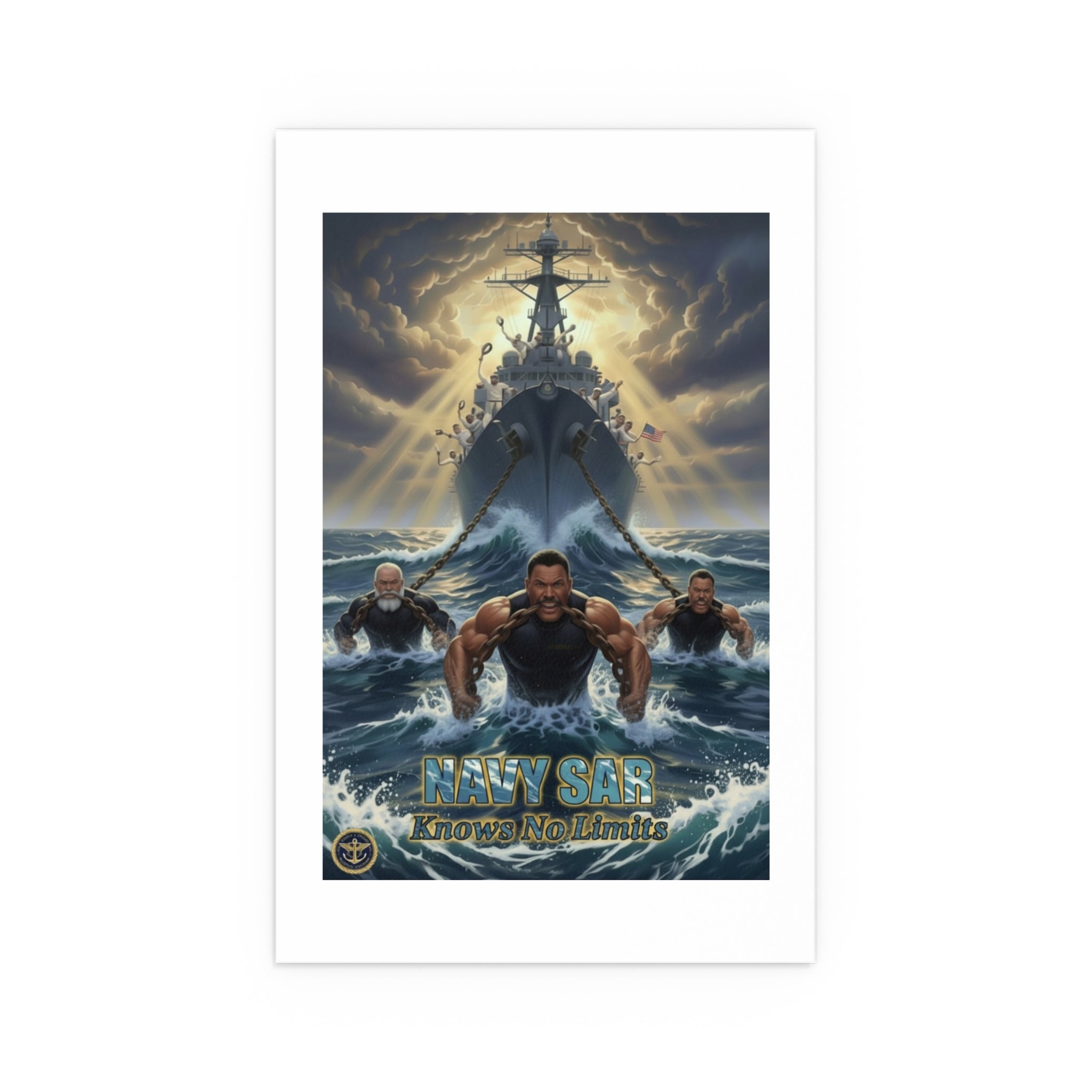 Navy SEALs Silk Poster — 'Nothing Is Impossible' Military Wall Art (Indoor/Outdoor)