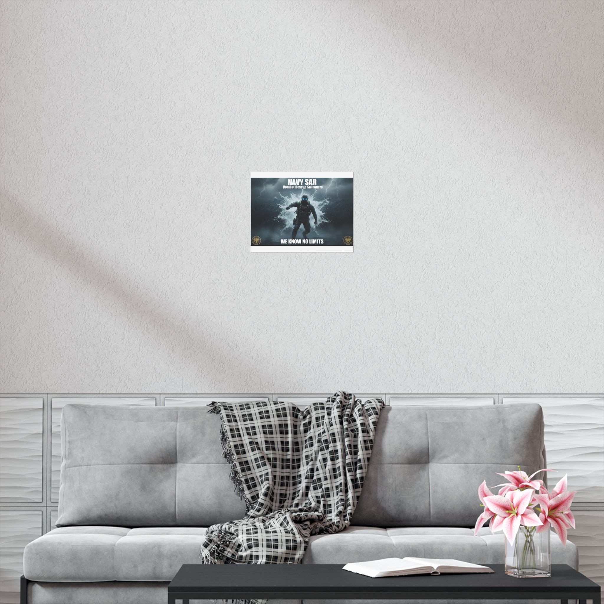 Navy SAR Combat Rescue Swimmers Poster – "We Know No Limits" Uncoated Wall Art