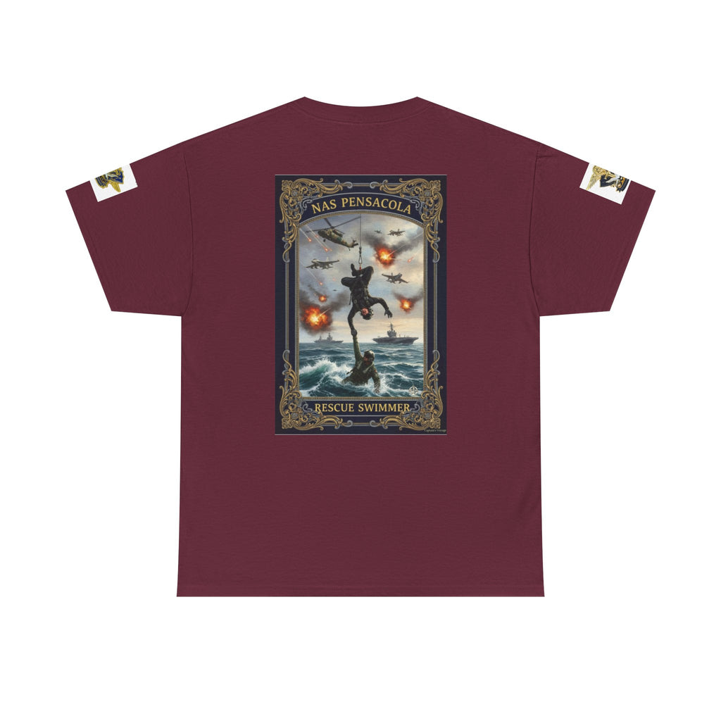 Navy Riders Club Graphic Tee — Vintage Naval Rescue Poster Shirt