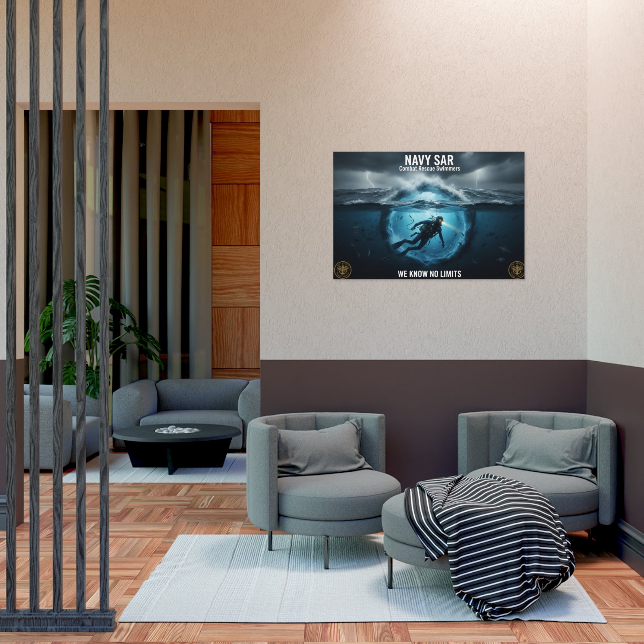 Navy SAR Combat Rescue Swimmers Poster – "We Know No Limits"