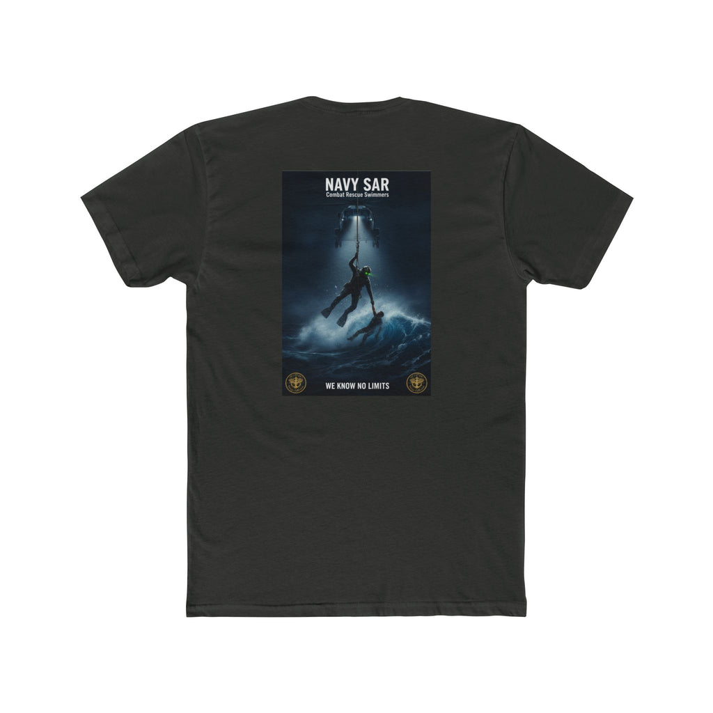 Navy SAR Combat Rescue Swimmers Graphic Tee — "We Know No Limits"