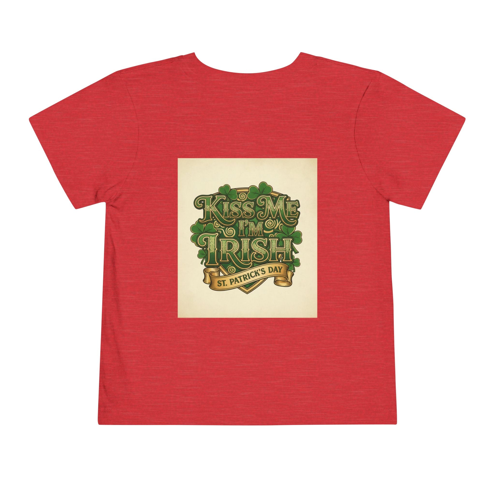 Toddler Tee — "Kiss Me I'm Irish" St. Patrick's Day Shirt