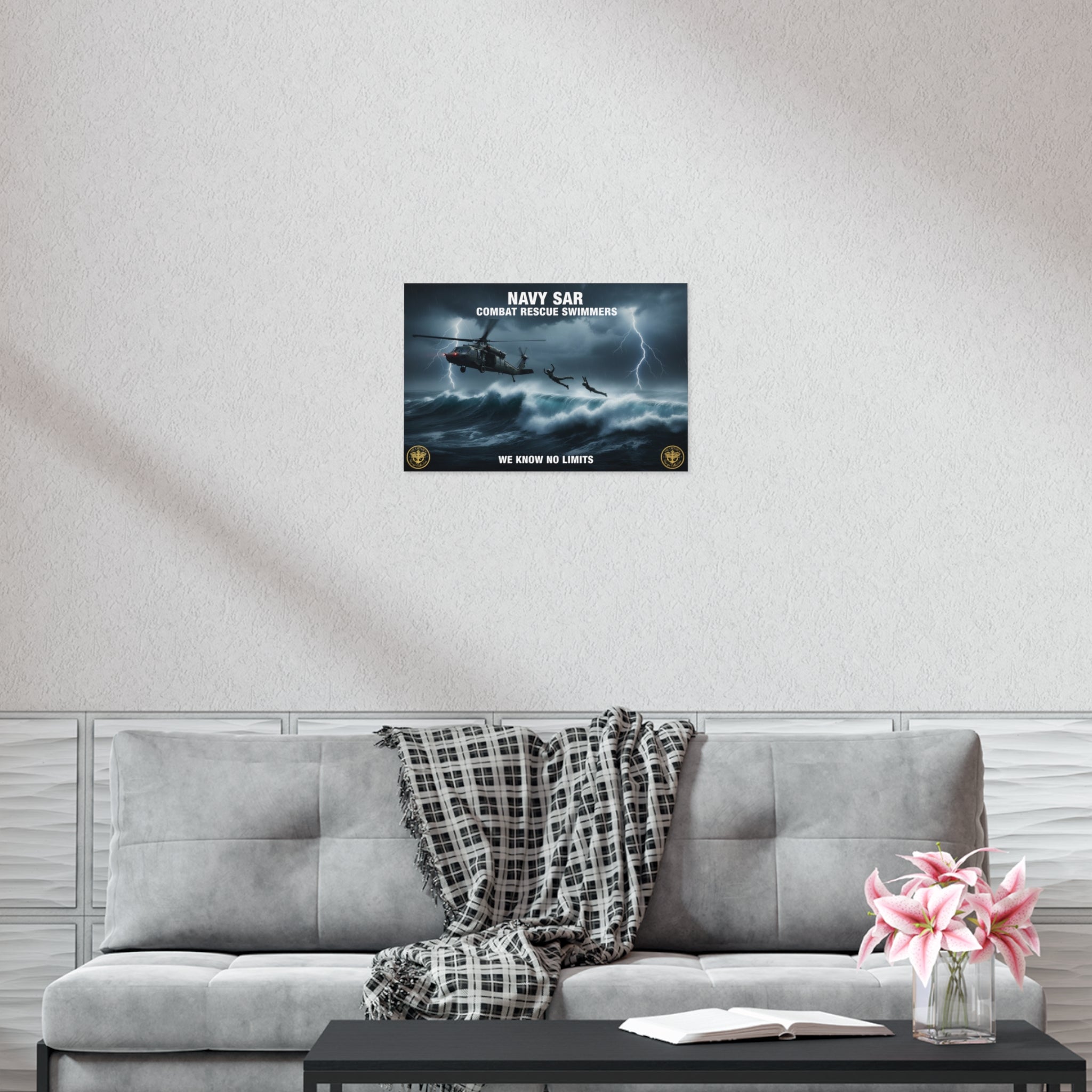 Navy SAR Combat Rescue Swimmers Poster – 'We Know No Limits'