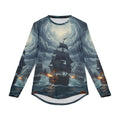Sailing Storm Long Sleeve UV Shirt — Pirate Ship Ocean Wave AOP