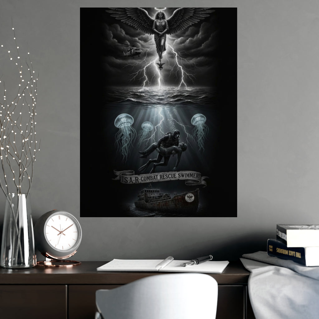 Matte Poster — USAR Combat Rescue Swimmer Memorial (Vertical/Horizontal)
