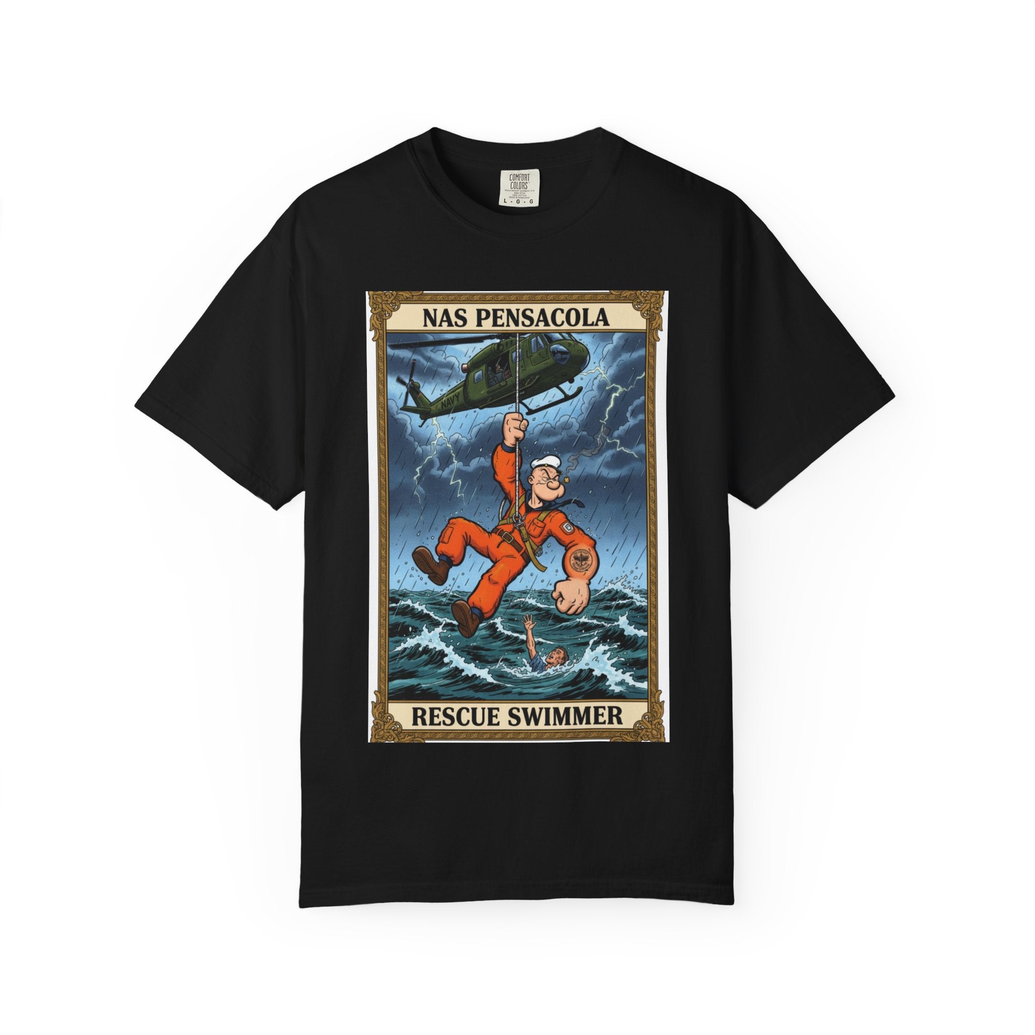 Rescue Swimmer T-Shirt – NAS Pensacola Vintage Lifesaver Tee