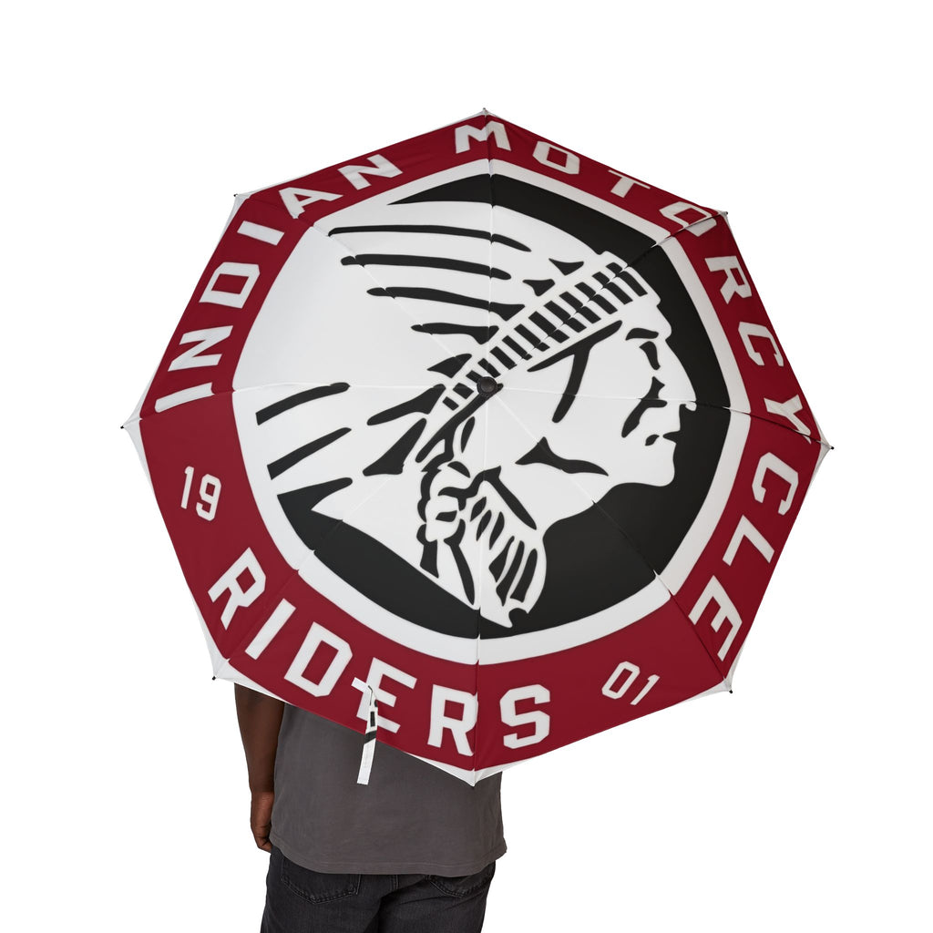 Motorcycle Club Logo Foldable Umbrella — Semi-Automatic Compact Rain Cover