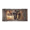 Pirate Treasure Beach Towel — Vintage Ship & Skull Design