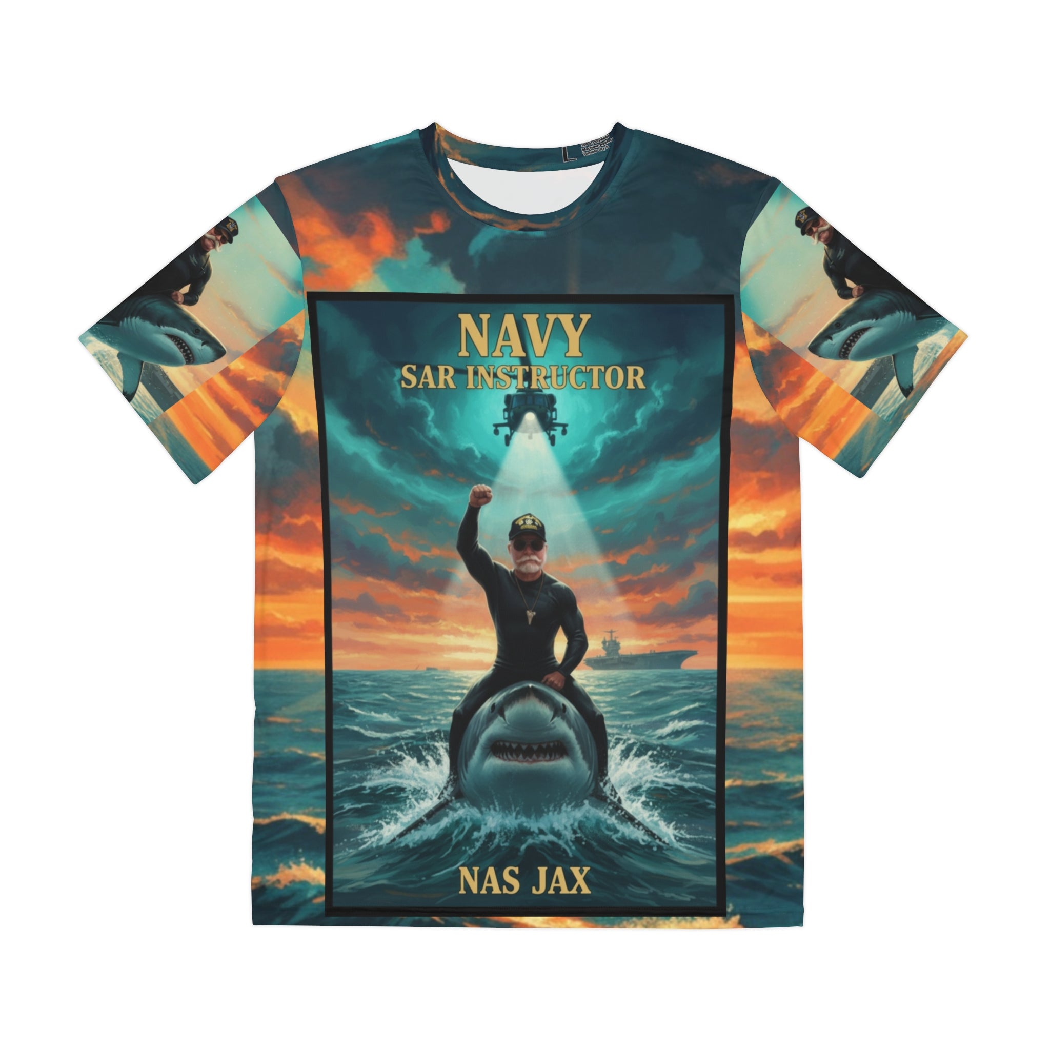 Navy SAR Instructor All-Over Print Tee — NAS JAX Rescue Crew