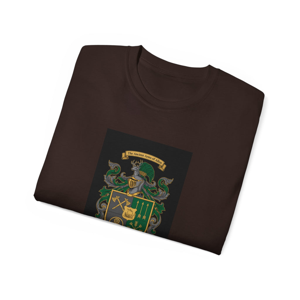 Irish Crest & 'One Lucky Viking' T-Shirt — Celtic Coat of Arms Tee