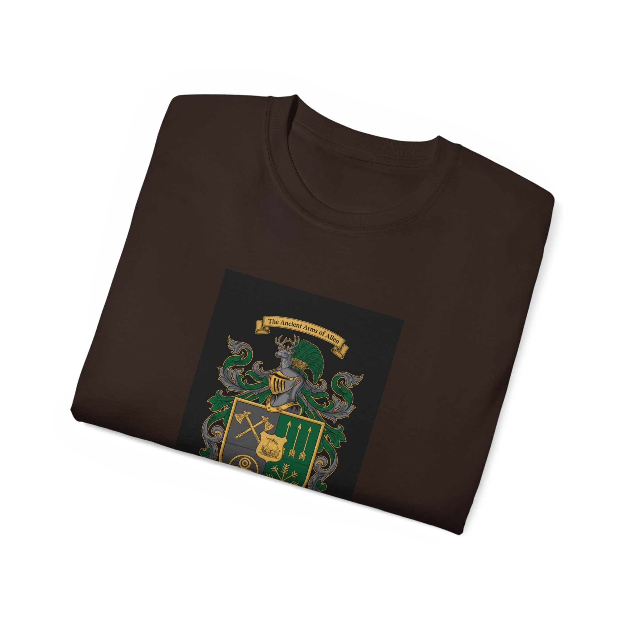 Irish Crest & 'One Lucky Viking' T-Shirt — Celtic Coat of Arms Tee
