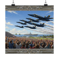 Blue Angels Airshow Poster — Matte Vertical Aviation Print