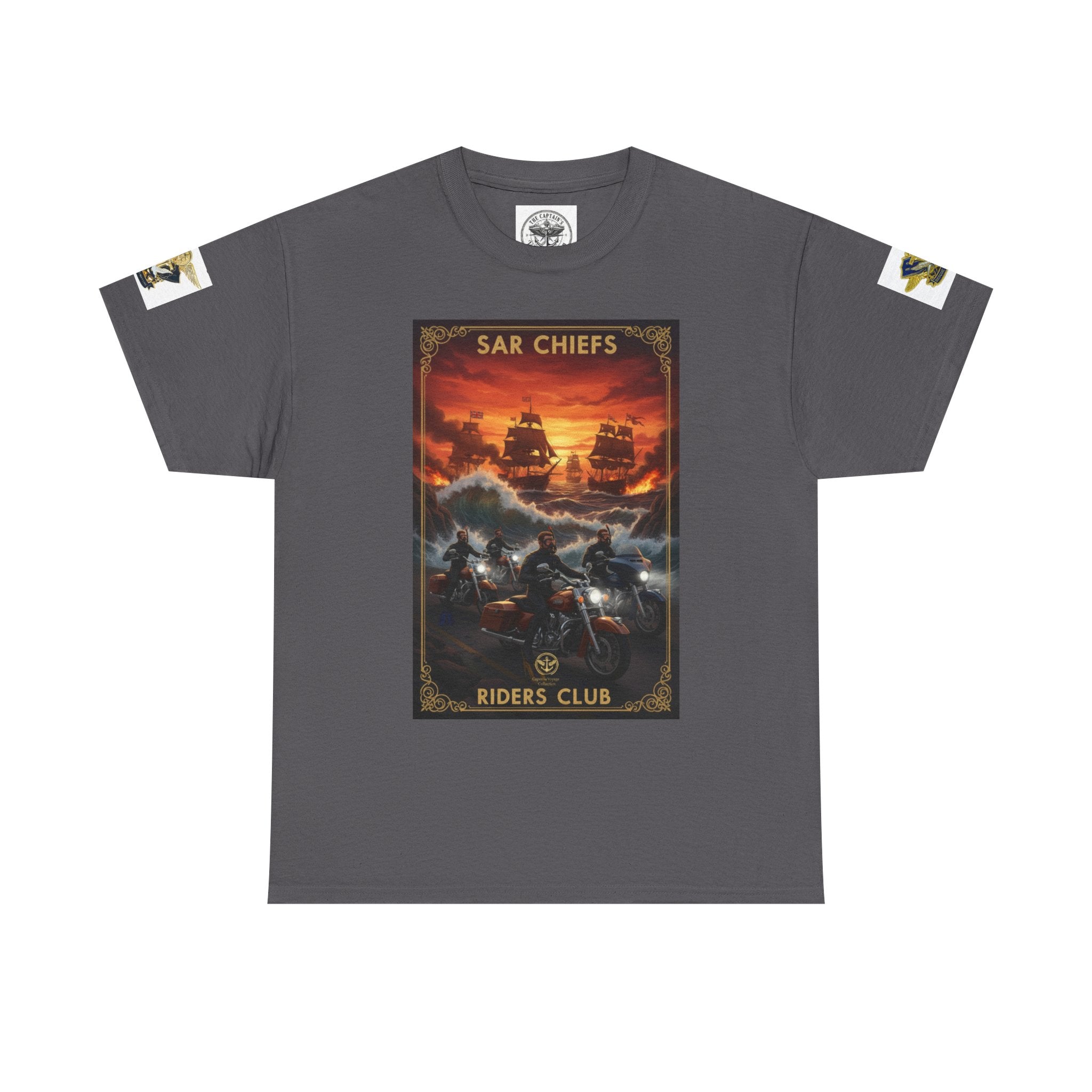 Military Rescue Riders Club T‑Shirt — SAR Chiefs Helicopter Tee