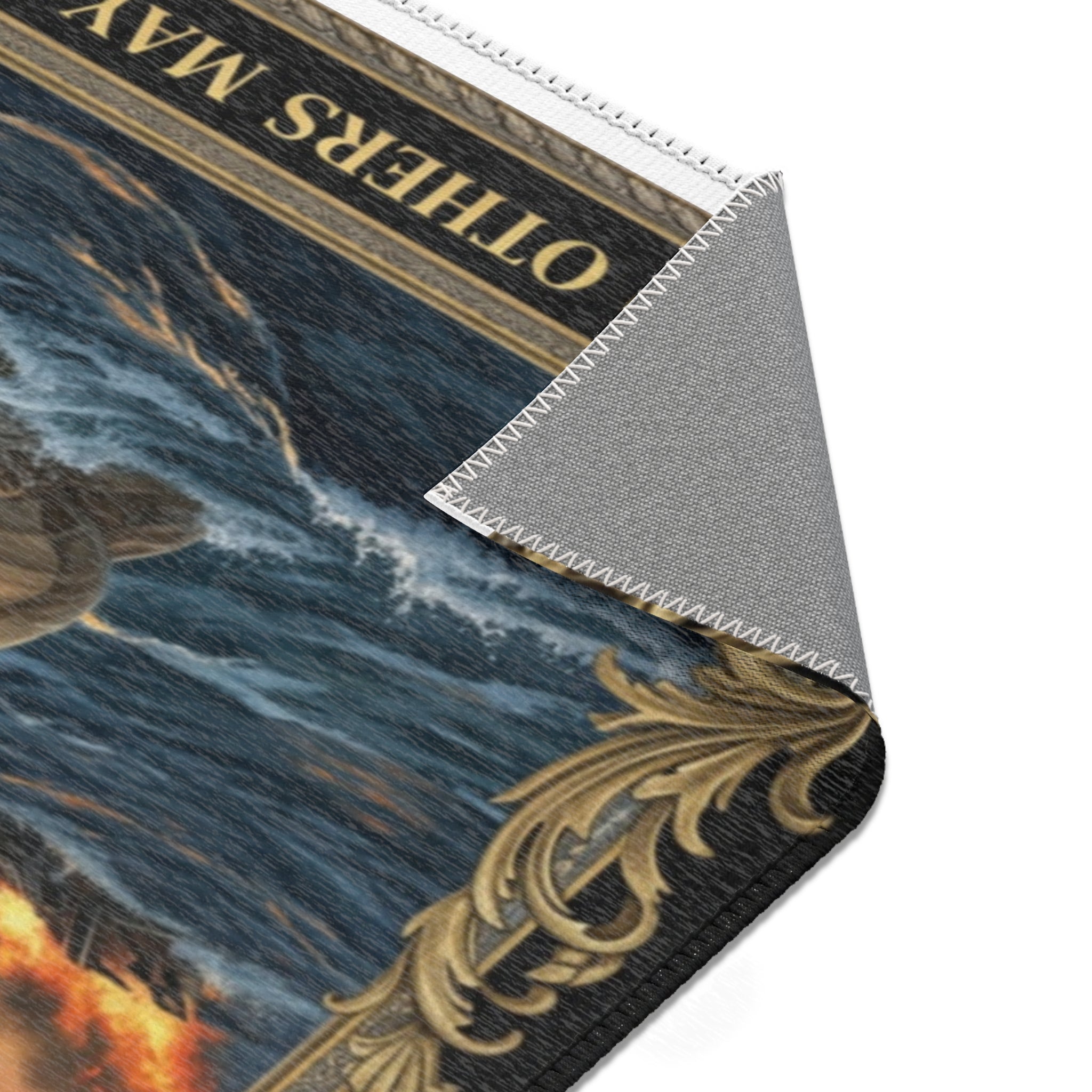 Rescue Scene Area Rug — "So Others May Live" Military Search & Rescue Decor