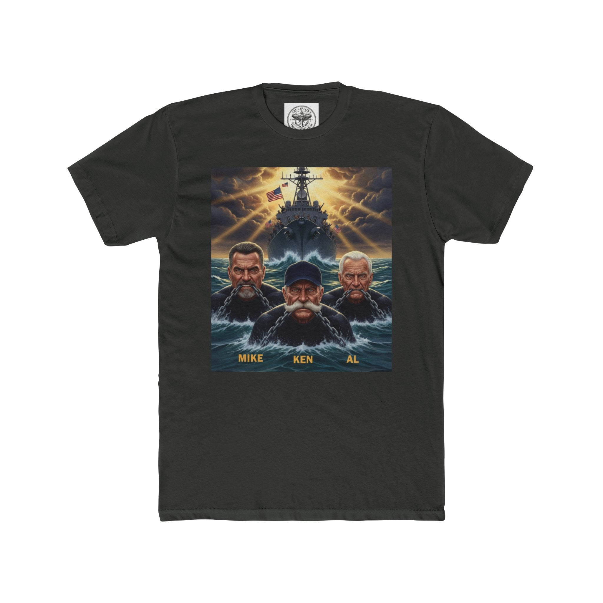 Shark Attack Movie Poster T-Shirt — Retro Action Film Tee (Mike Ken Al)
