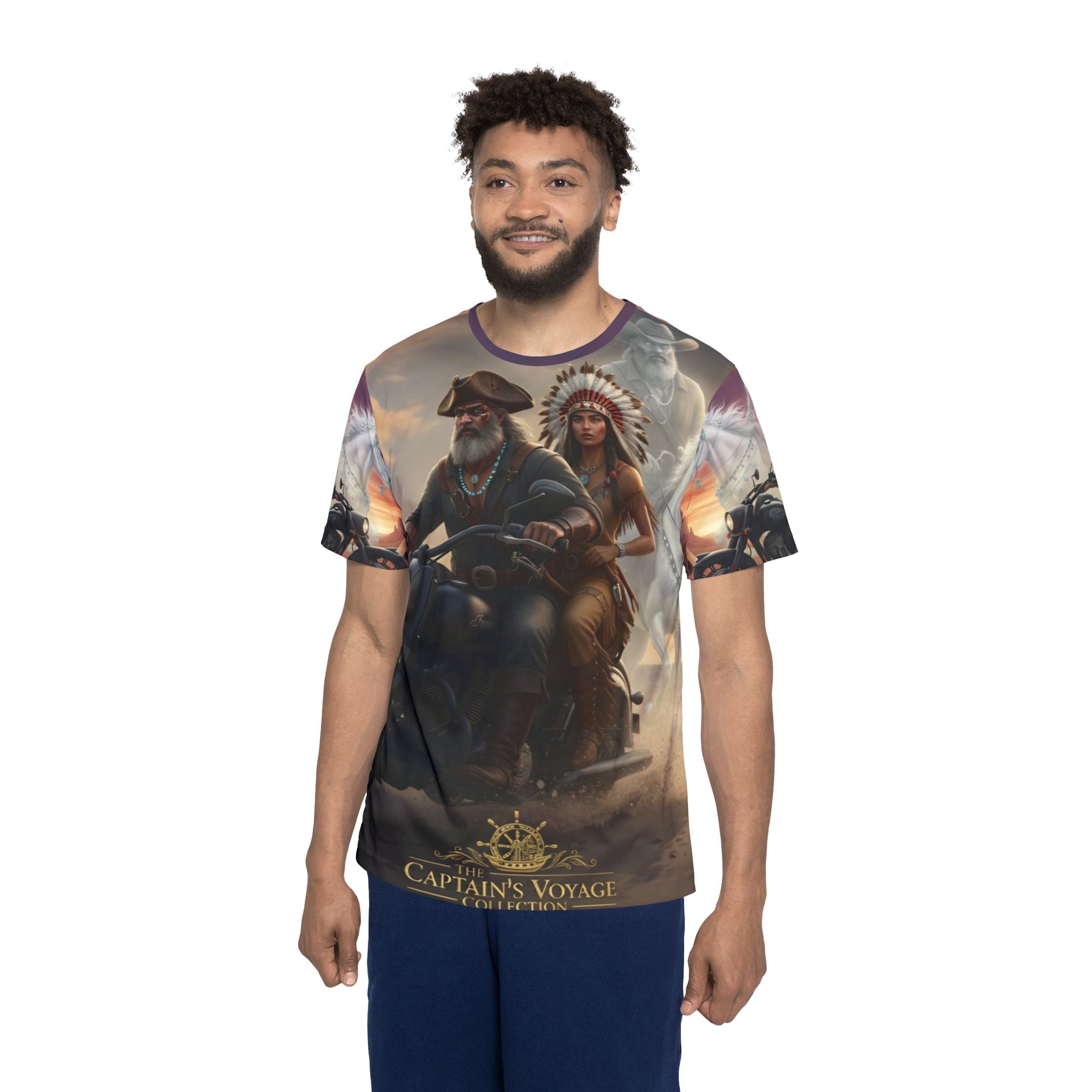Captain's Voyage Motorcycle & Native Spirit All-Over Print Jersey