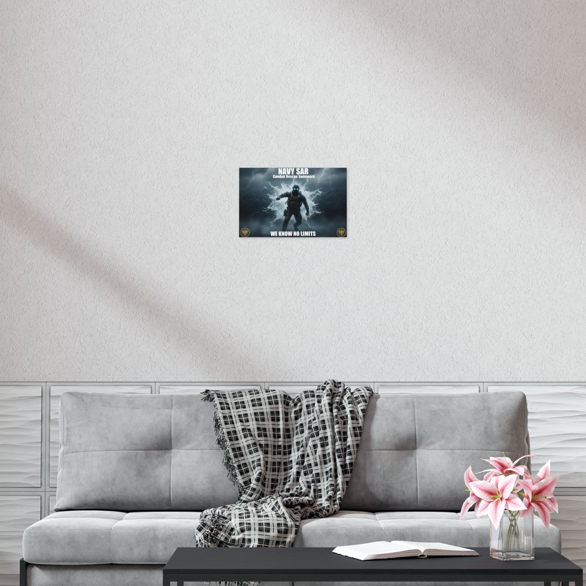 Navy SAR Combat Rescue Swimmers Poster – "We Know No Limits" Uncoated Wall Art