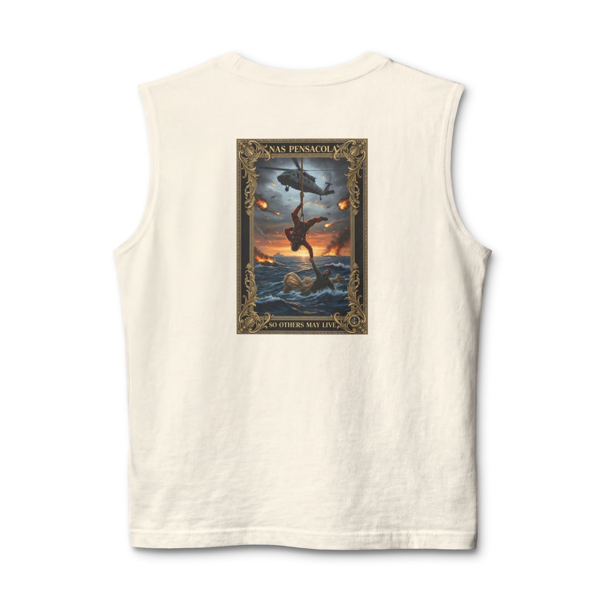 Military NAS Pensacola Tank Top — Navy Aviation Helicopter Design
