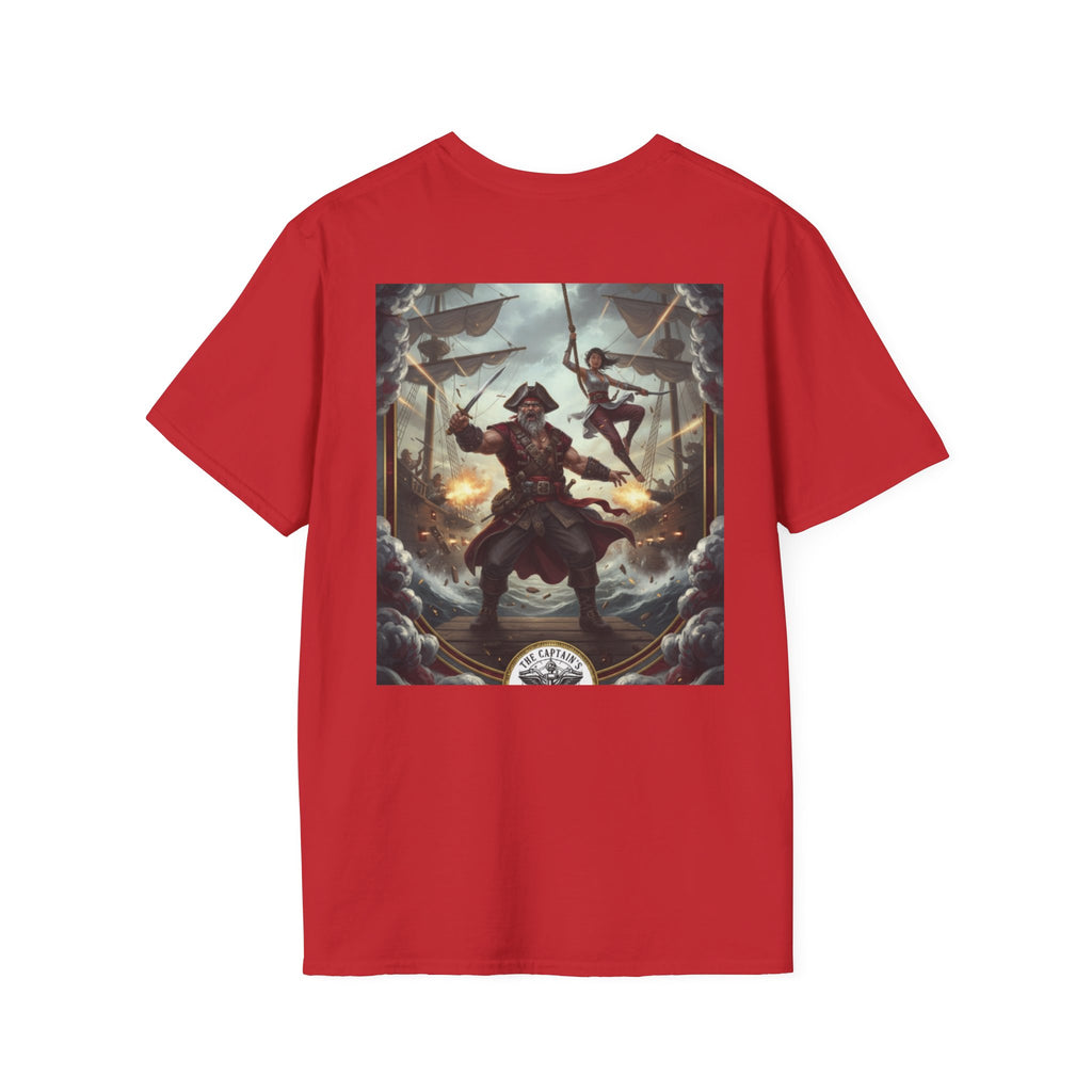 Pirate Captain T-Shirt — Vintage Nautical Adventure Graphic Tee