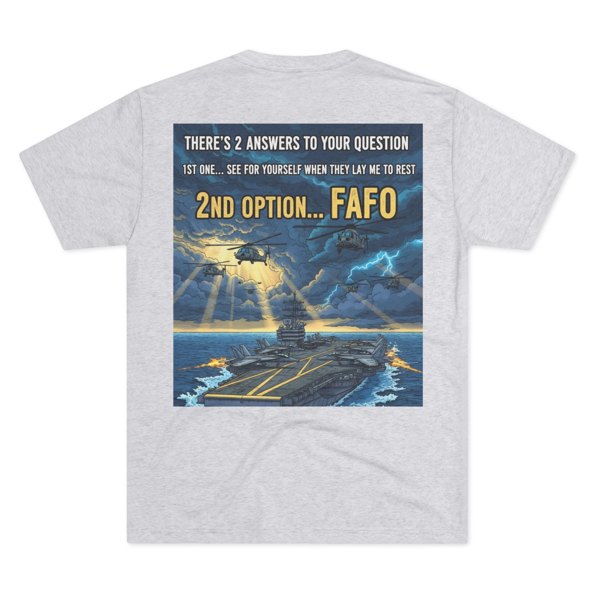 Navy Chiefs Ride to the Wall T-Shirt — "2nd Option... FAFO" Veteran Tribute Tee