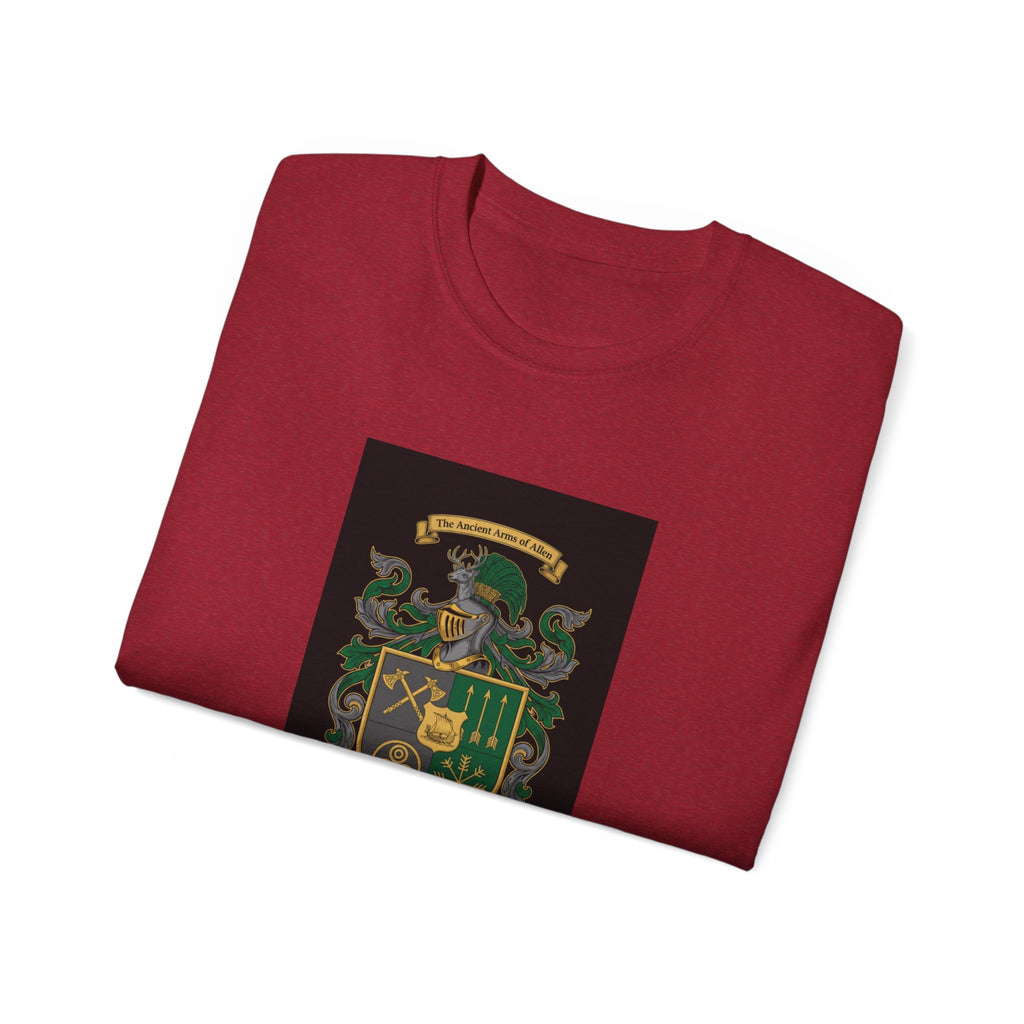 Irish Crest & 'One Lucky Viking' T-Shirt — Celtic Coat of Arms Tee