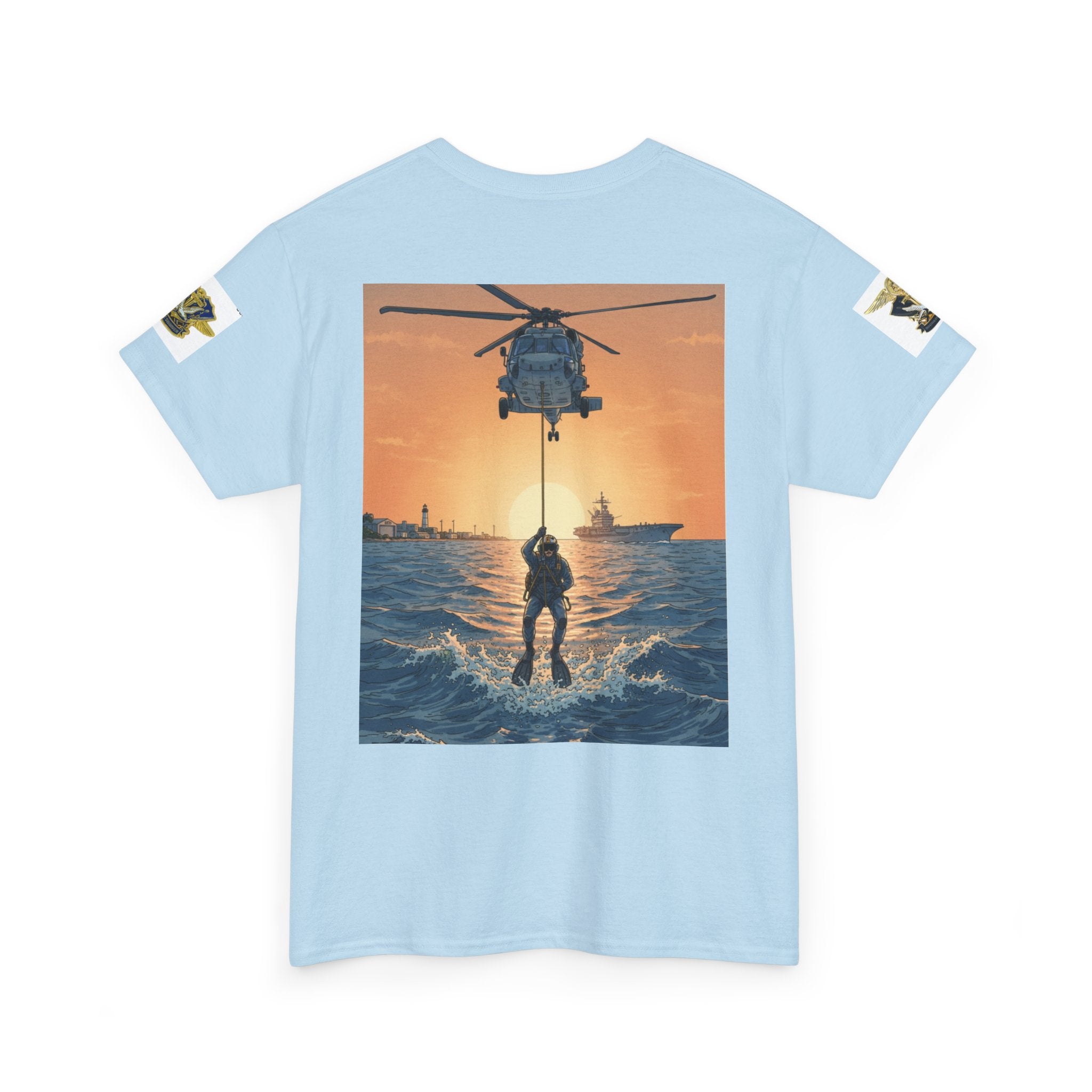 Military Rescue Riders Club T‑Shirt — SAR Chiefs Helicopter Tee