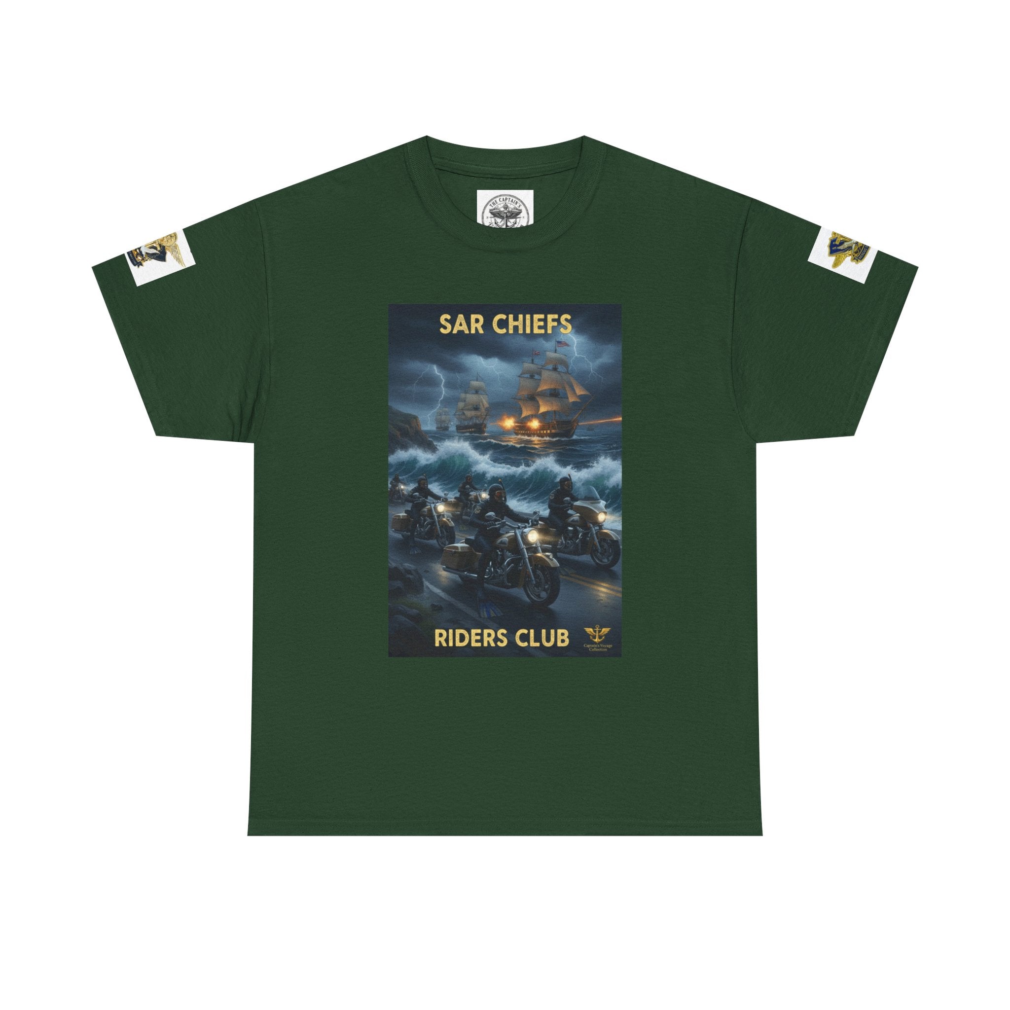 SAR Chiefs Riders Club Tee — NAS Pensacola Helicopter Rescue Graphic Shirt