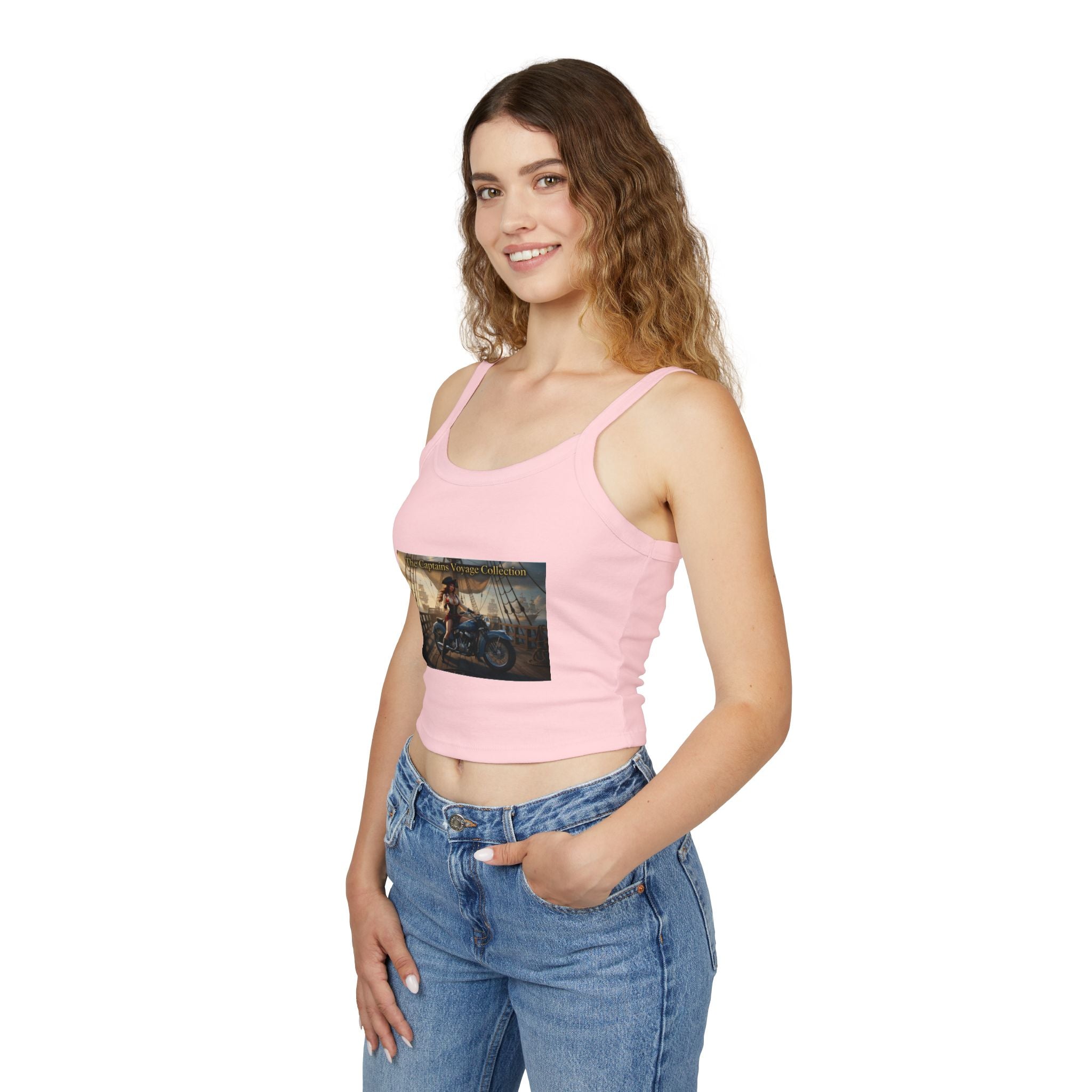 Captain’s Voyage Crop Tank Top — The Captain’s Voyage Collection Motorcycle & Nautical Sunset Design