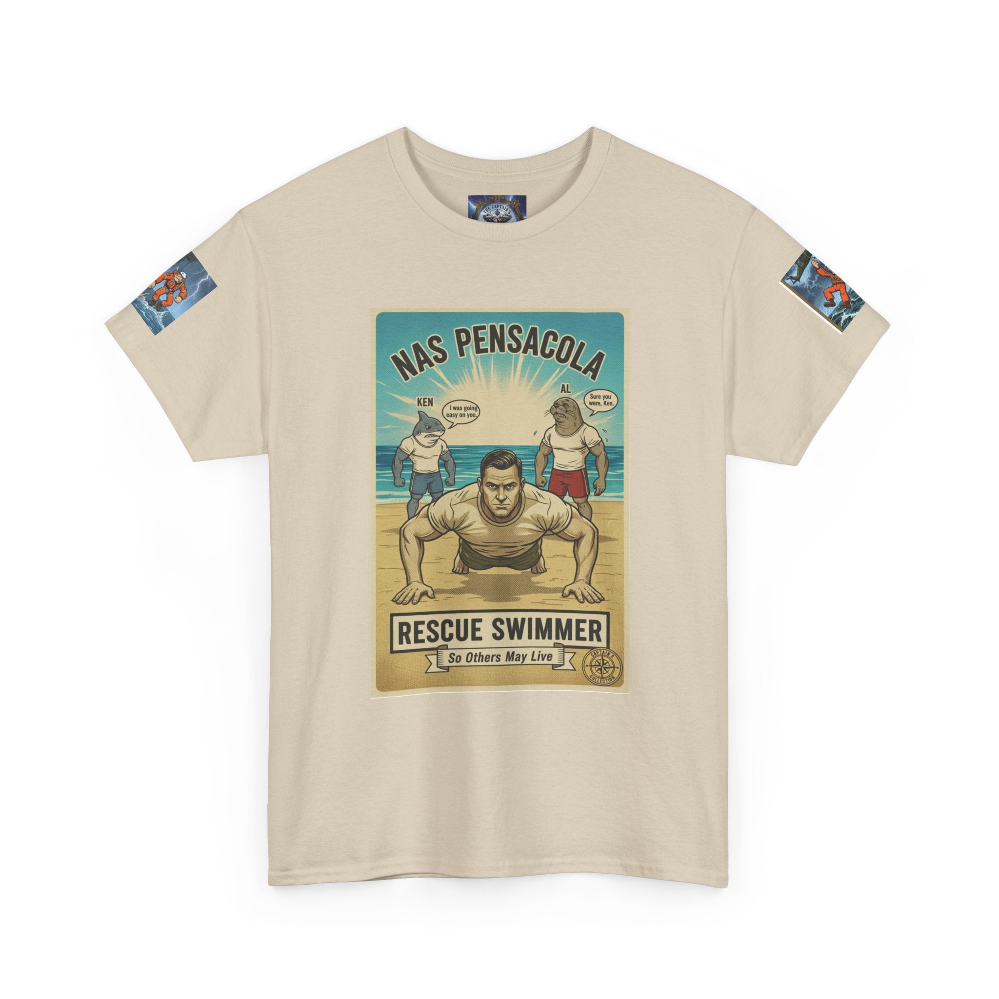 Rescue Swimmer Tee — NAS Pensacola Search & Rescue Helmet Tag T-Shirt