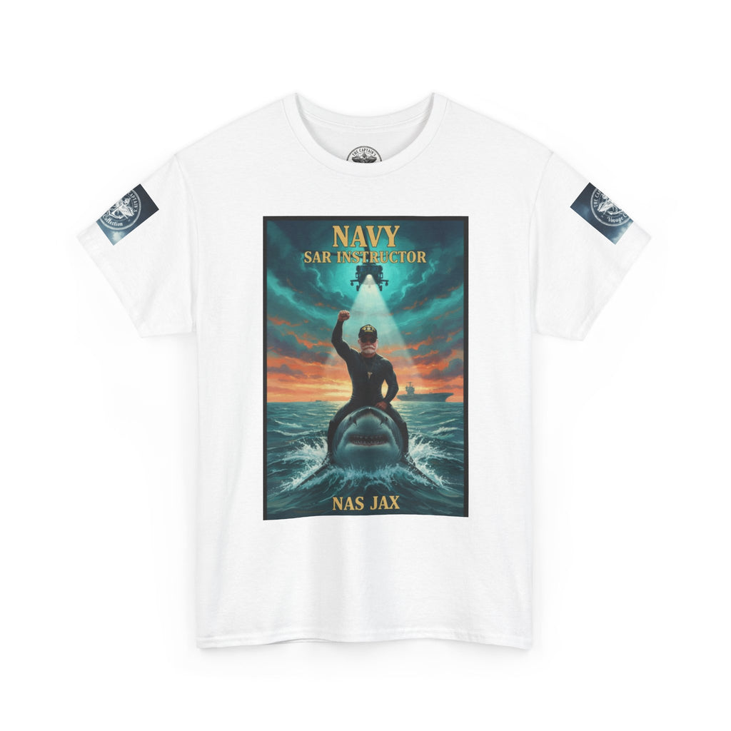 Navy Search & Rescue Graphic Tee — SAR Helicopter Rescue Scene