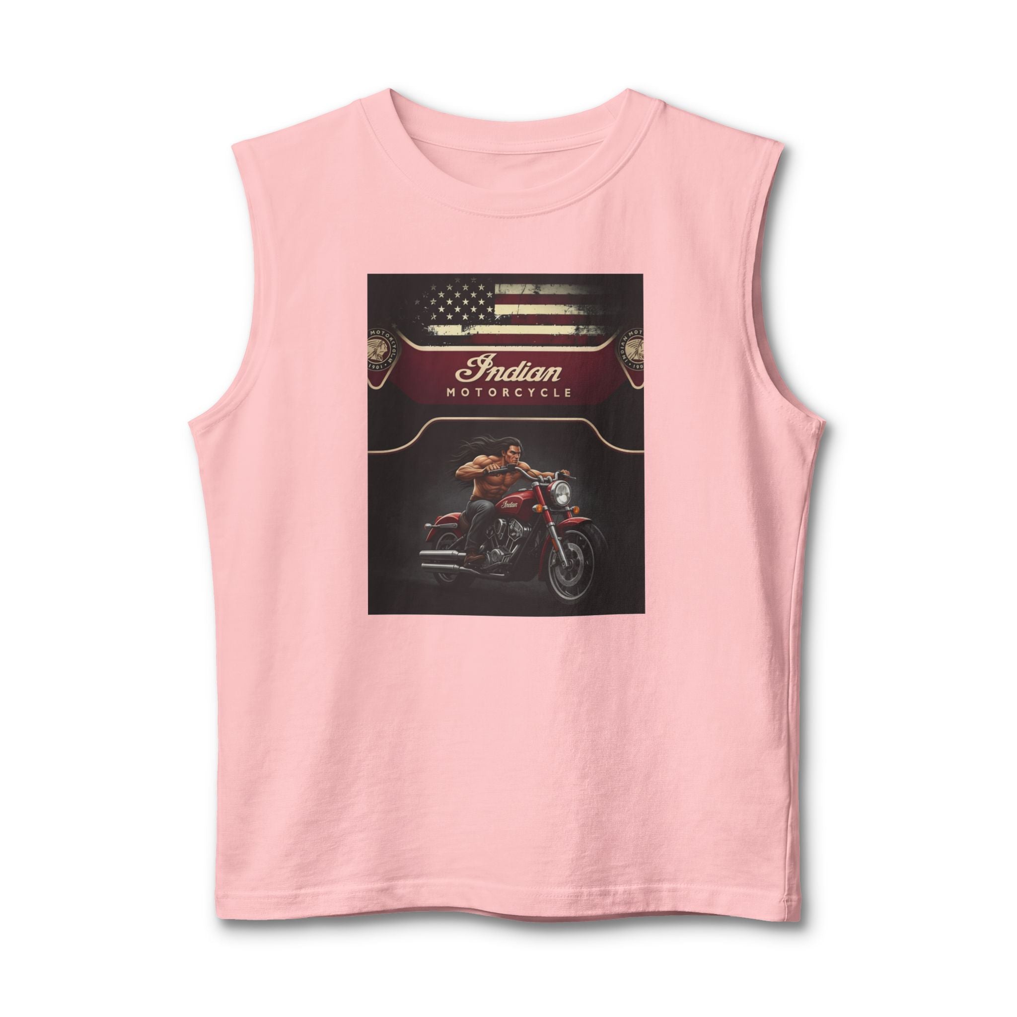 Indian Motorcycle Graphic Muscle Tank — Vintage Rider Tee