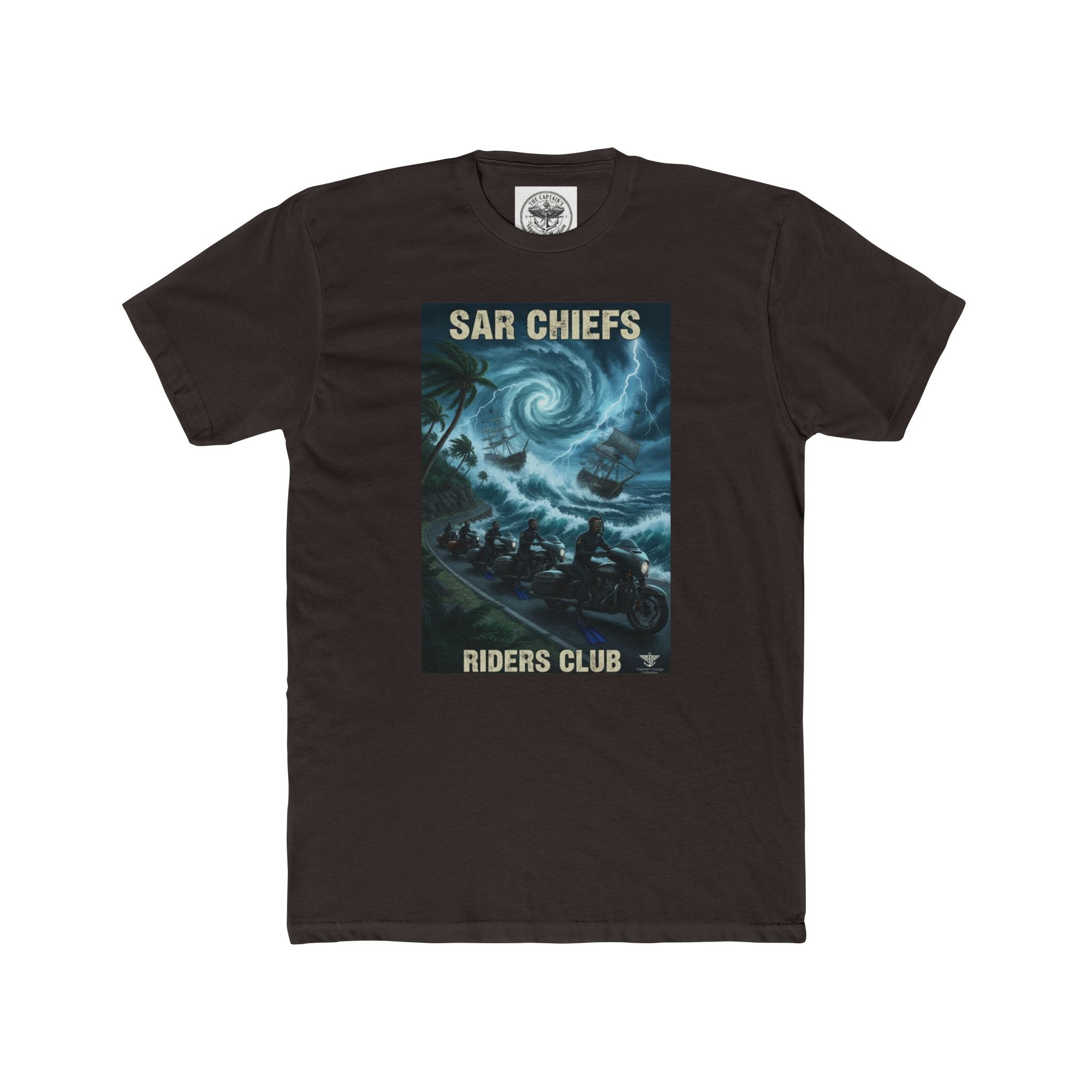 Surf Chiefs Riders Club Tee — Vintage Stormy Wave Surfing Graphic T-Shirt