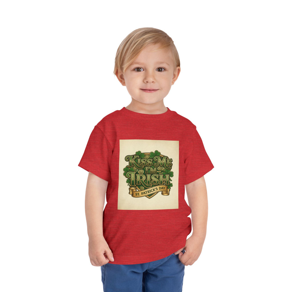 Toddler Tee — "Kiss Me I'm Irish" St. Patrick's Day Shirt